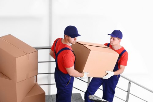 Man and van team preparing items safely for a Croydon move