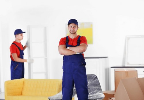Man and van service team preparing for a local move in Croydon