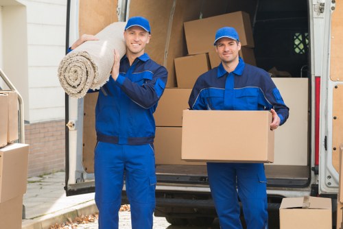 Removal van outside a Croydon property with access planning
