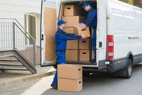 Professional moving service operating in Croydon streets