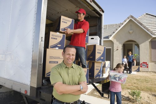 Careful packing and loading for a house move in Croydon
