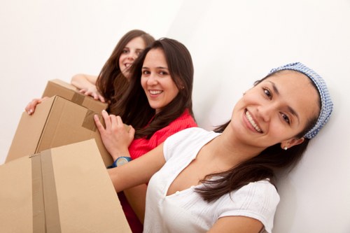 Careful wrapping of fragile household items during packing in Croydon
